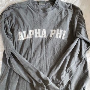 alpha phi gray long sleeve